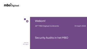 Poweerpoint presentatie over security audits in het mbo 