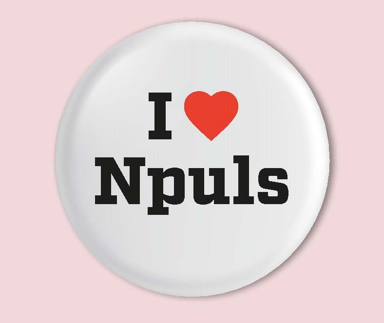 Button met I love Npuls