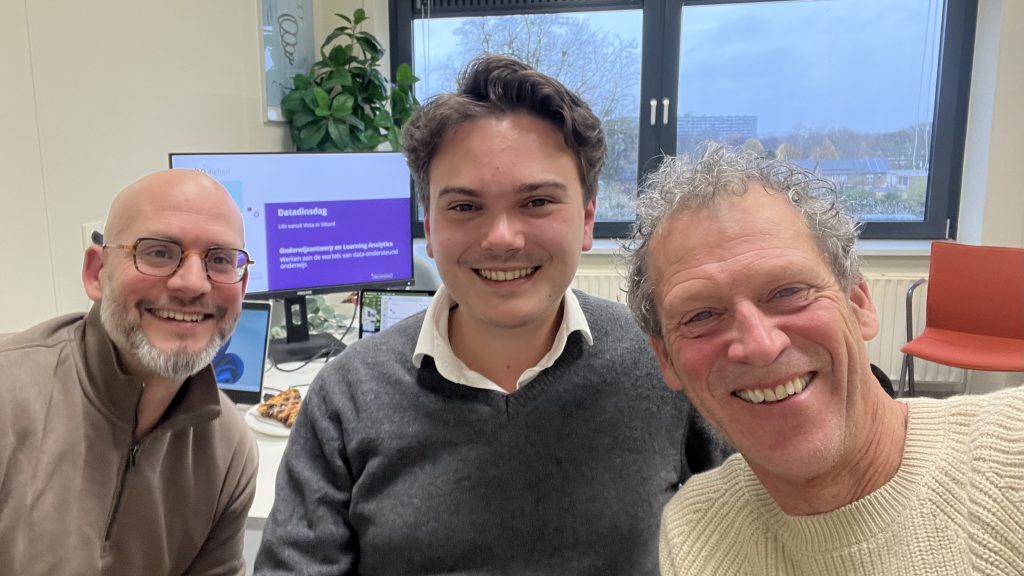 Selfie van links naar rechts: Roald Janssen, JaapJan Vroom en Ayk de Bie