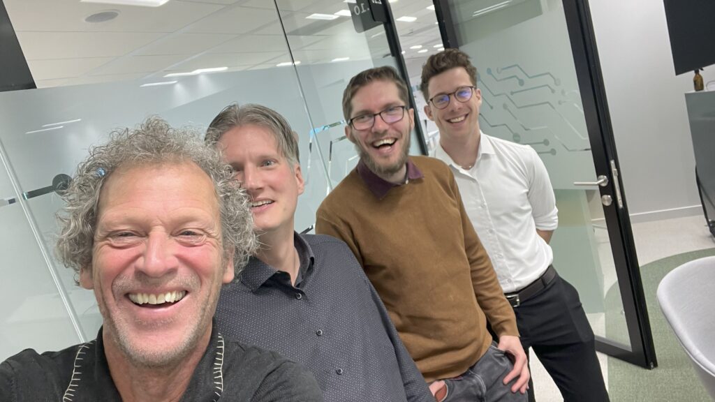 Selfie van de 4 datadinsdag-sprekers